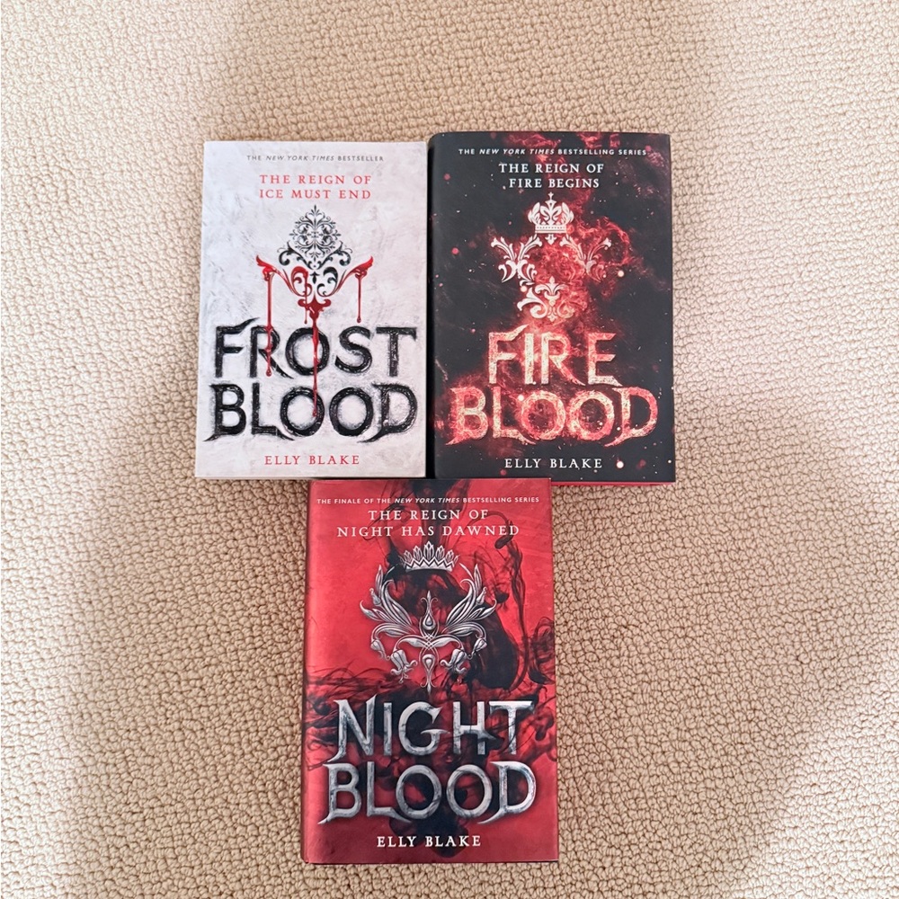 Fireblood Elly Blake Set of 3 - Box Set Fire Blood FrostBlood Fantasy YA Books